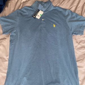 Men’s Blue Short Sleeve Polo Shirt